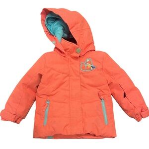 Roxy Coral and Aqua ski/snowboard jacket